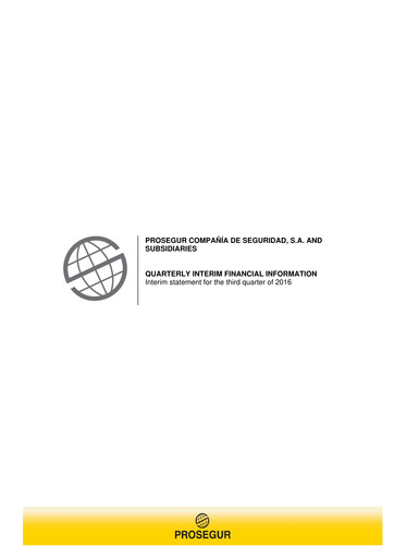 Thumbnail Prosegur Quarterly Report 2016-q3