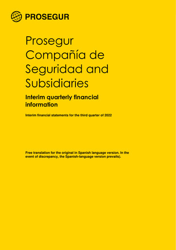 Thumbnail Prosegur Quarterly Report 2022-q3