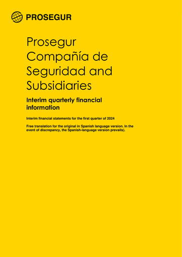 Miniature Prosegur Rapport trimestriel 2024-q1