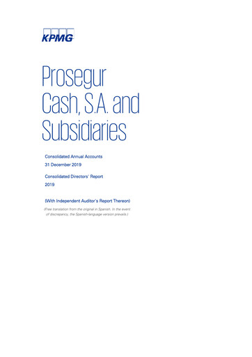 Thumbnail Prosegur Cash Annual Report 2019