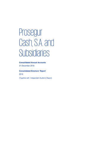 Thumbnail Prosegur Cash Financial Statement 2016