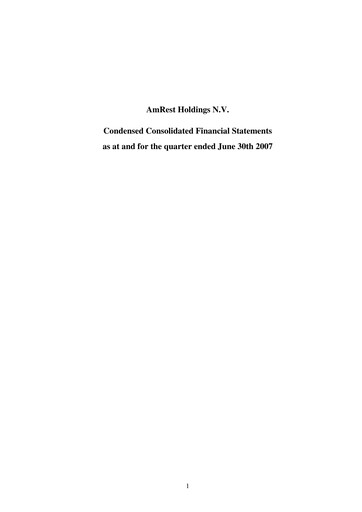 Thumbnail AmRest Quarterly Report 2007-q2