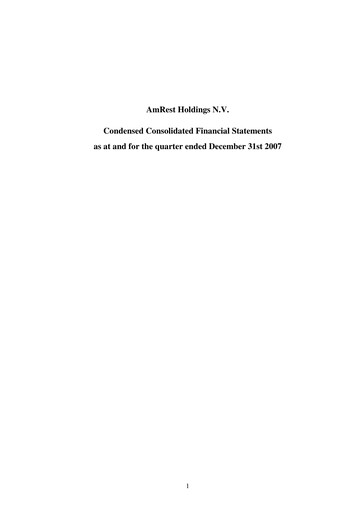 Thumbnail AmRest Quarterly Report 2007-q4