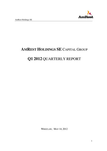 Thumbnail AmRest Quarterly Report 2012-q1
