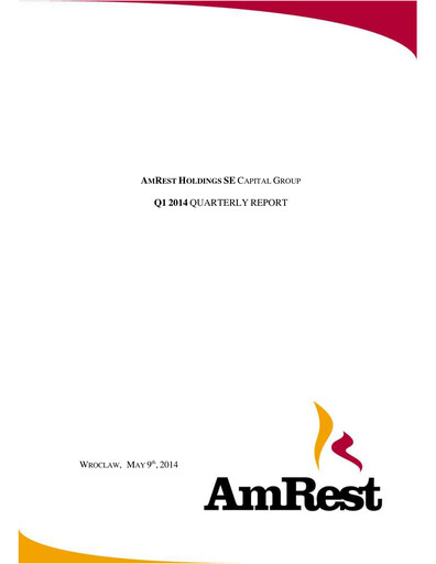 Thumbnail AmRest Quarterly Report 2014-q1