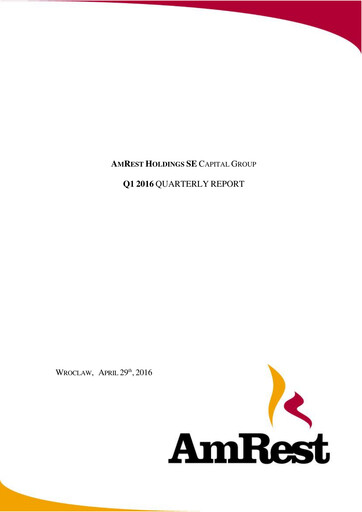 Thumbnail AmRest Quarterly Report 2016-q1