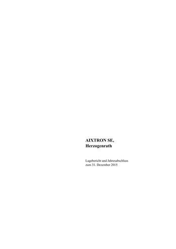 Thumbnail Aixtron Financial Statement 2015