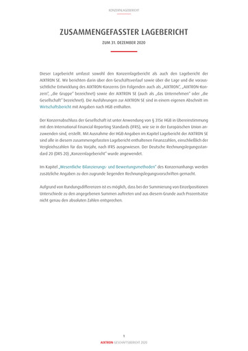 Thumbnail Aixtron Financial Statement 2020