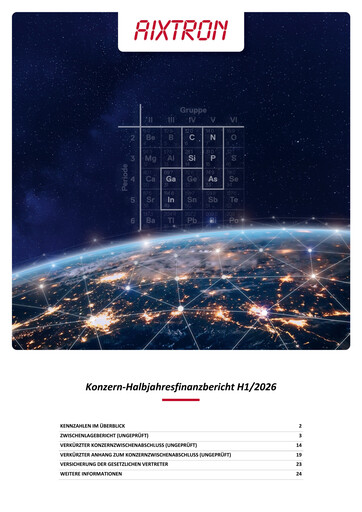 Miniature Aixtron Rapport semestriel 2026-h1