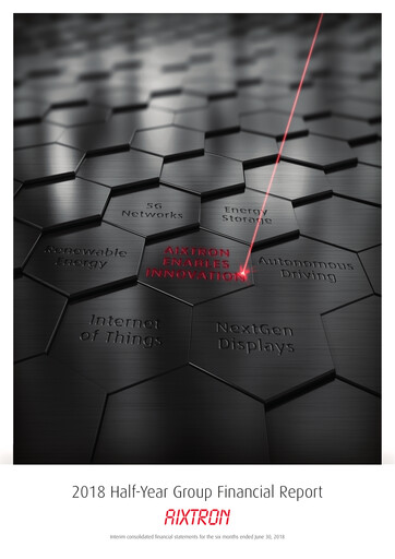 Miniature Aixtron Rapport semestriel 2018-h1