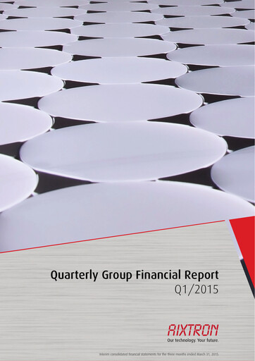 Miniature Aixtron Rapport trimestriel 2015-q1