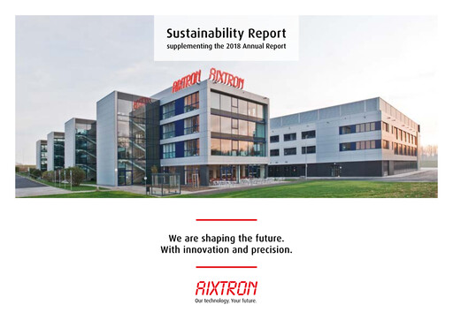 Thumbnail Aixtron Sustainability Report 2018