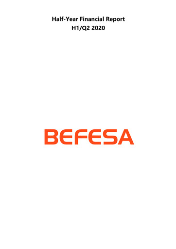 Miniature Befesa Rapport semestriel 2020-h1