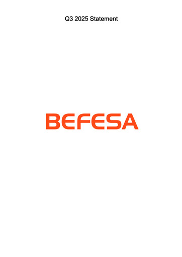 Miniature Befesa Rapport trimestriel 2025-q3