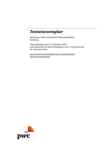 Thumbnail Hamburger Hafen
 Financial Statement 2021