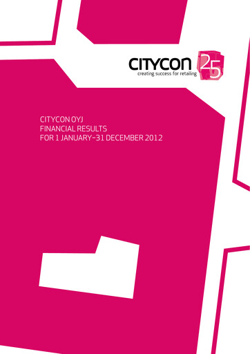 Thumbnail Citycon Financial Statement 2012
