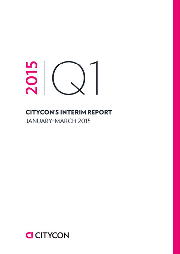 Thumbnail Citycon Quarterly Report 2015-q1