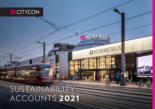 Thumbnail Citycon Sustainability Report 2021