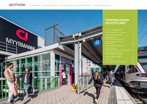 Thumbnail Citycon Sustainability Report 2017