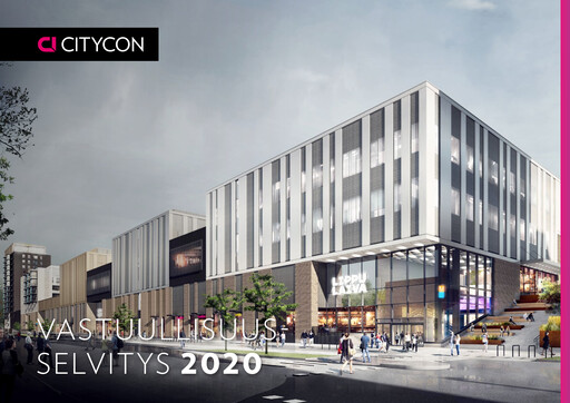 Thumbnail Citycon Sustainability Report 2020