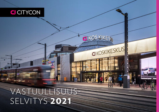 Thumbnail Citycon Sustainability Report 2021