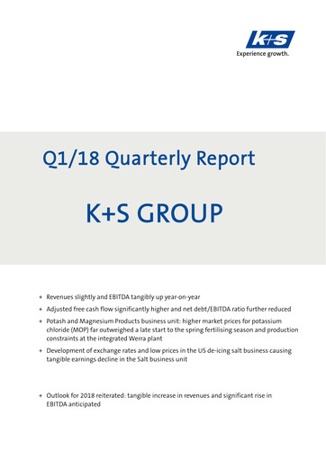 Thumbnail K+S
 Quarterly Report 2018-q1