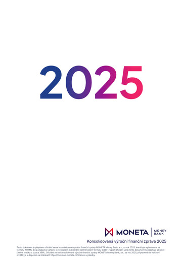 Miniature MONETA Money Bank Rapport financier 2025