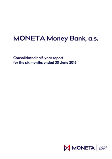 Thumbnail MONETA Money Bank Half-year Report 2016-h1