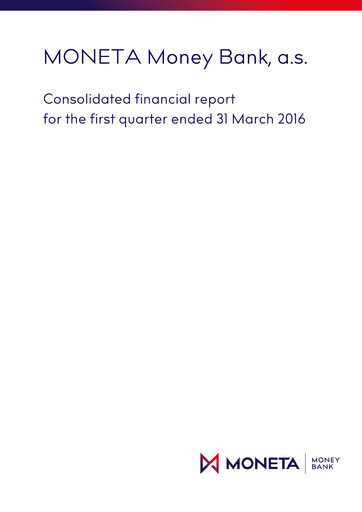 Thumbnail MONETA Money Bank Quarterly Report 2016-q1