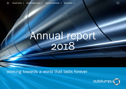 Thumbnail Outokumpu Annual Report 2018
