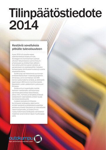 Thumbnail Outokumpu Financial Statement 2014