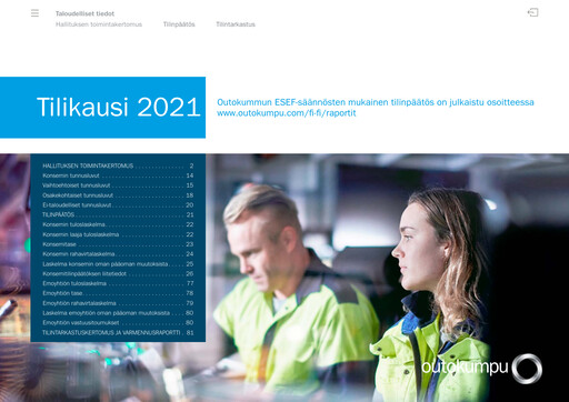 Thumbnail Outokumpu Financial Statement 2021