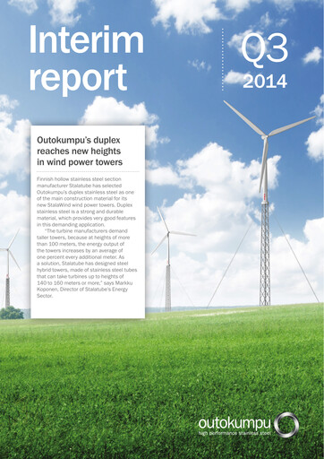 Thumbnail Outokumpu Quarterly Report 2014-q3