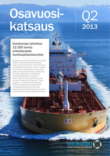 Vorschaubild Outokumpu Quartalsbericht 2013-q2