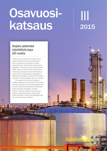 Vorschaubild Outokumpu Quartalsbericht 2015-q3
