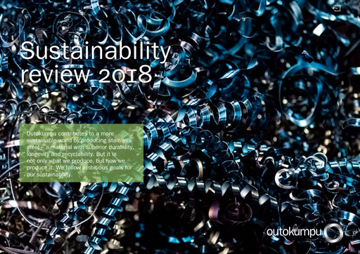 Thumbnail Outokumpu Sustainability Report 2018