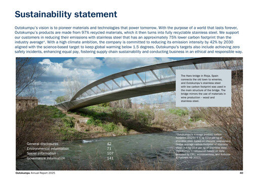 Thumbnail Outokumpu Sustainability Report 2025