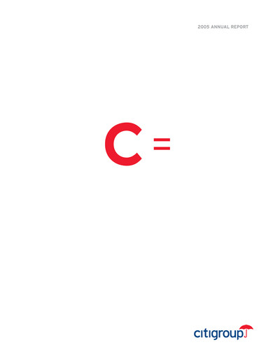 Thumbnail Citigroup Annual Report 2005