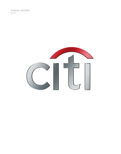 Thumbnail Citigroup Annual Report 2007