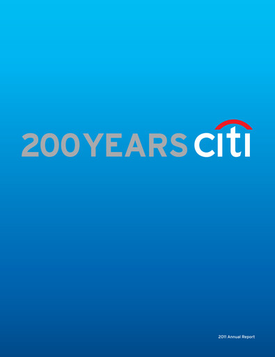 Thumbnail Citigroup Annual Report 2011