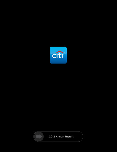 Thumbnail Citigroup Annual Report 2012