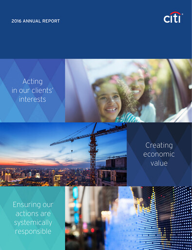 Thumbnail Citigroup Annual Report 2016