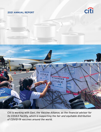 Thumbnail Citigroup Annual Report 2021