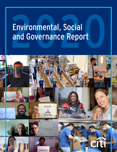 Thumbnail Citigroup ESG Report 2020