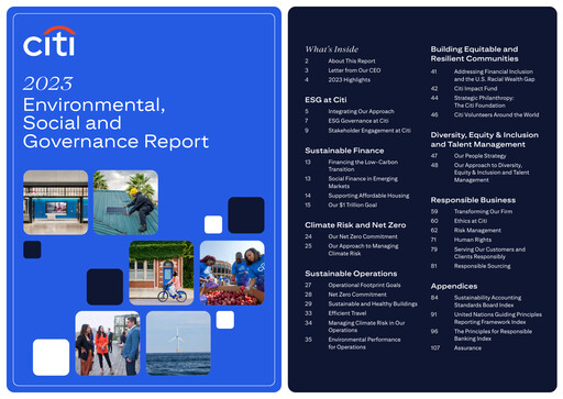 Thumbnail Citigroup ESG Report 2023
