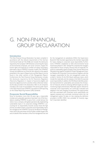 Thumbnail STRATEC ESG Report 2022