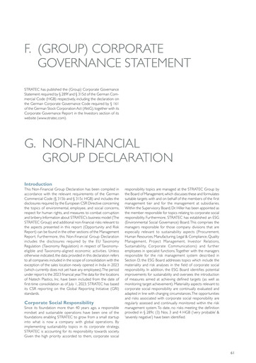 Thumbnail STRATEC ESG Report 2023