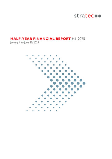 Thumbnail STRATEC Half-year Report 2025-h1