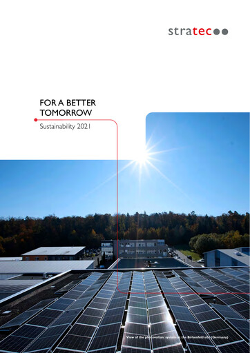 Vorschaubild STRATEC Nachhaltigkeitsbericht 2021