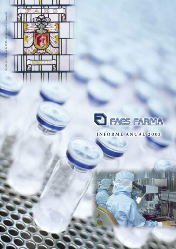 Thumbnail Faes Farma Annual Report 2003